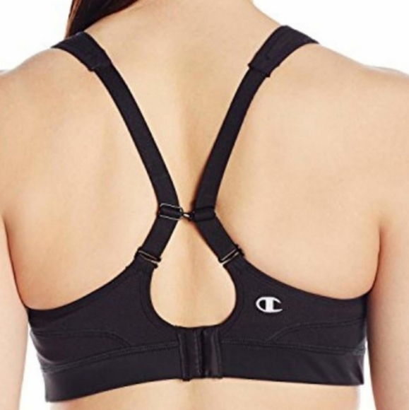 Champion The Distance 2.0 black sports bra D cup - Picture 2 of 5